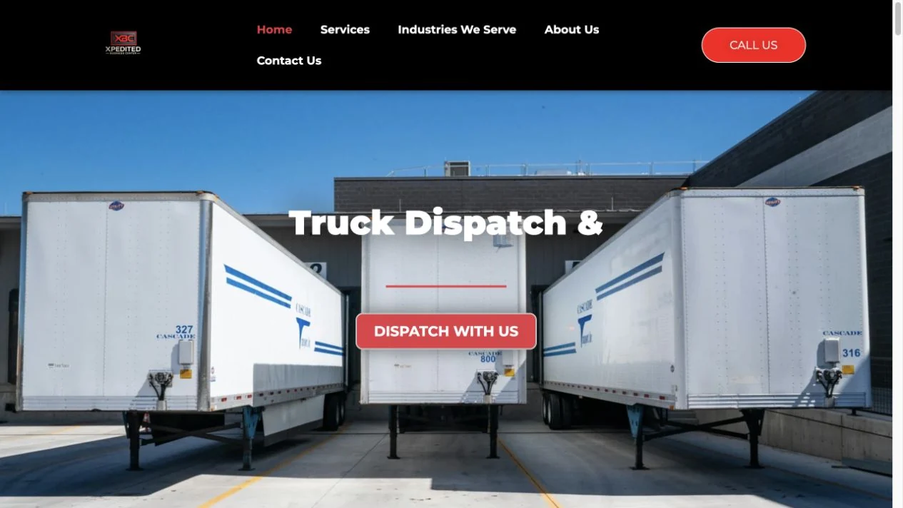 XBC Logistics website preview